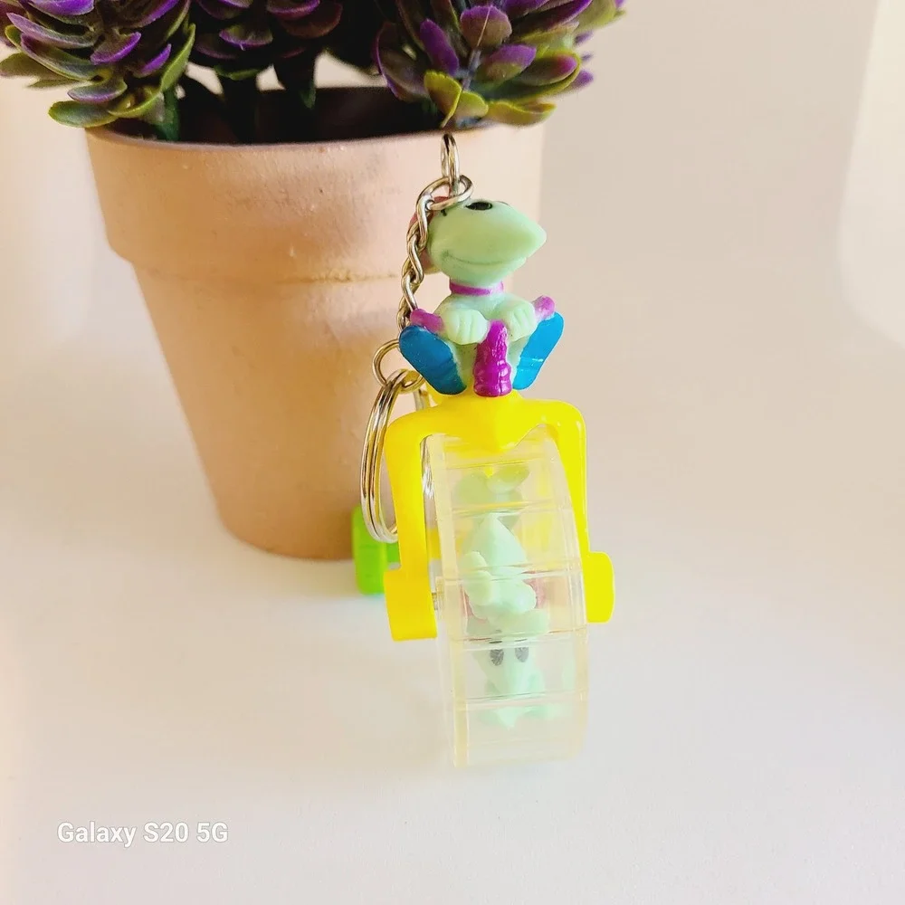 Vintage Toy‎ Story Rex Dinosaur On Tricycle Keychain Charm For Men